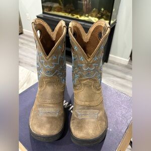 Twisted X Brown and Red Insole Boots